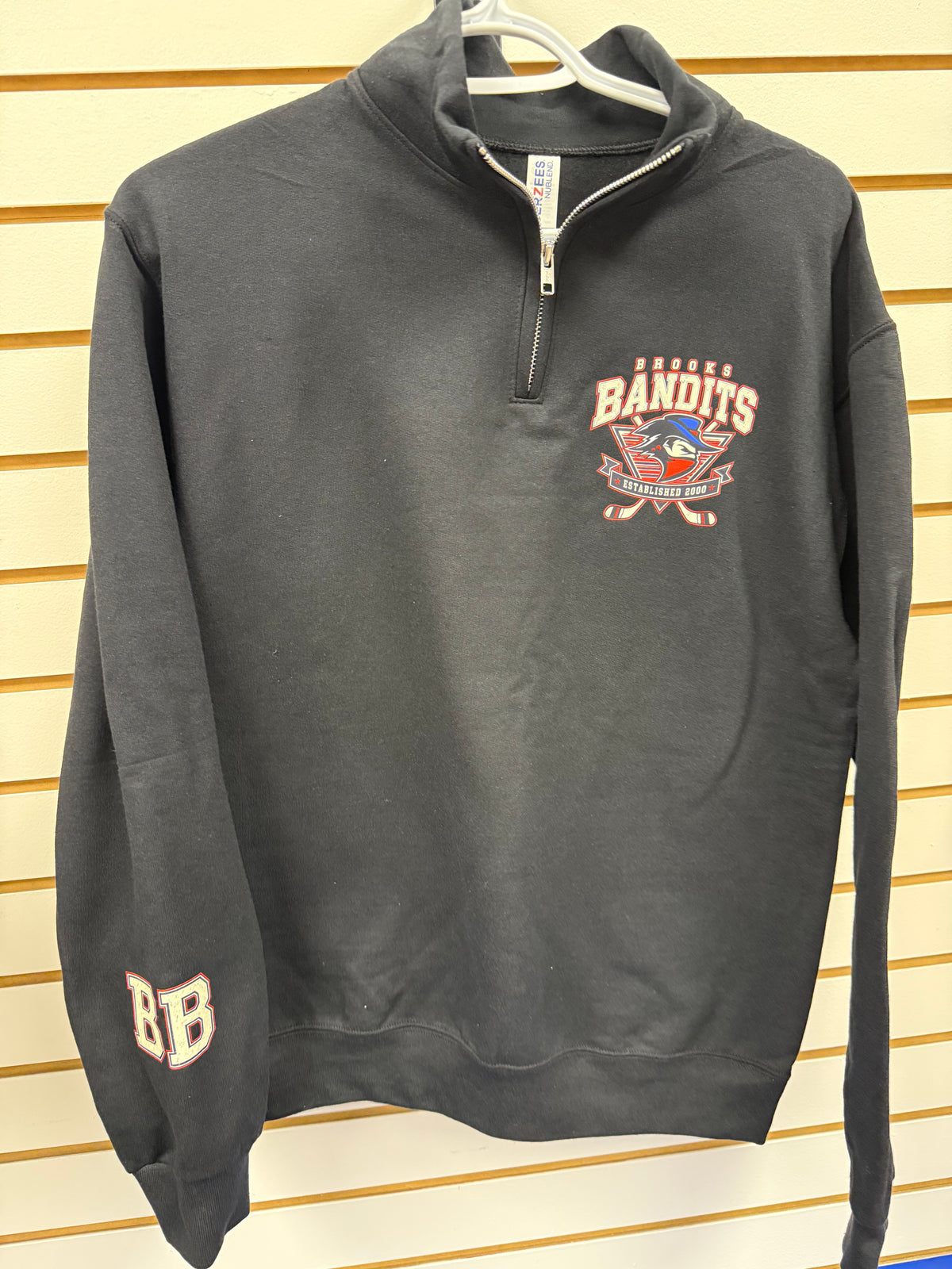 Bandits Black 1/4 Zip
