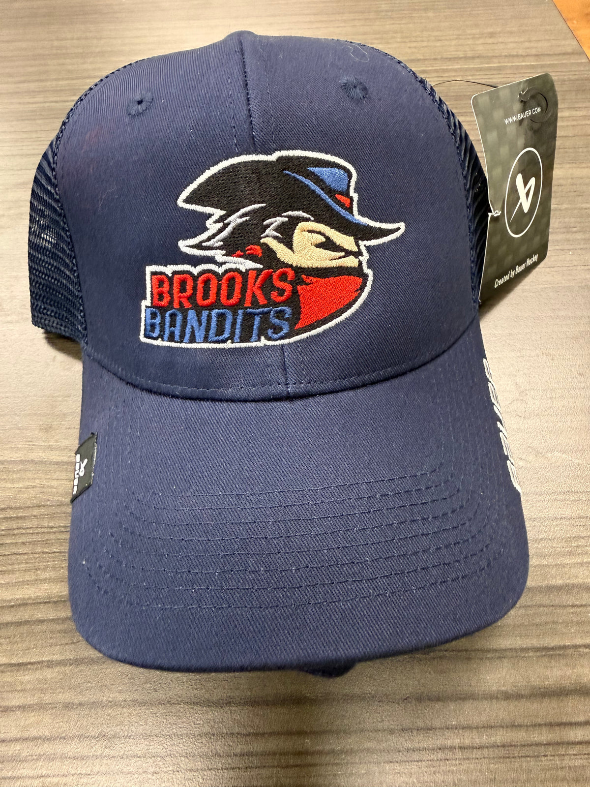 Bauer Full Logo Navy Mesh Snapback