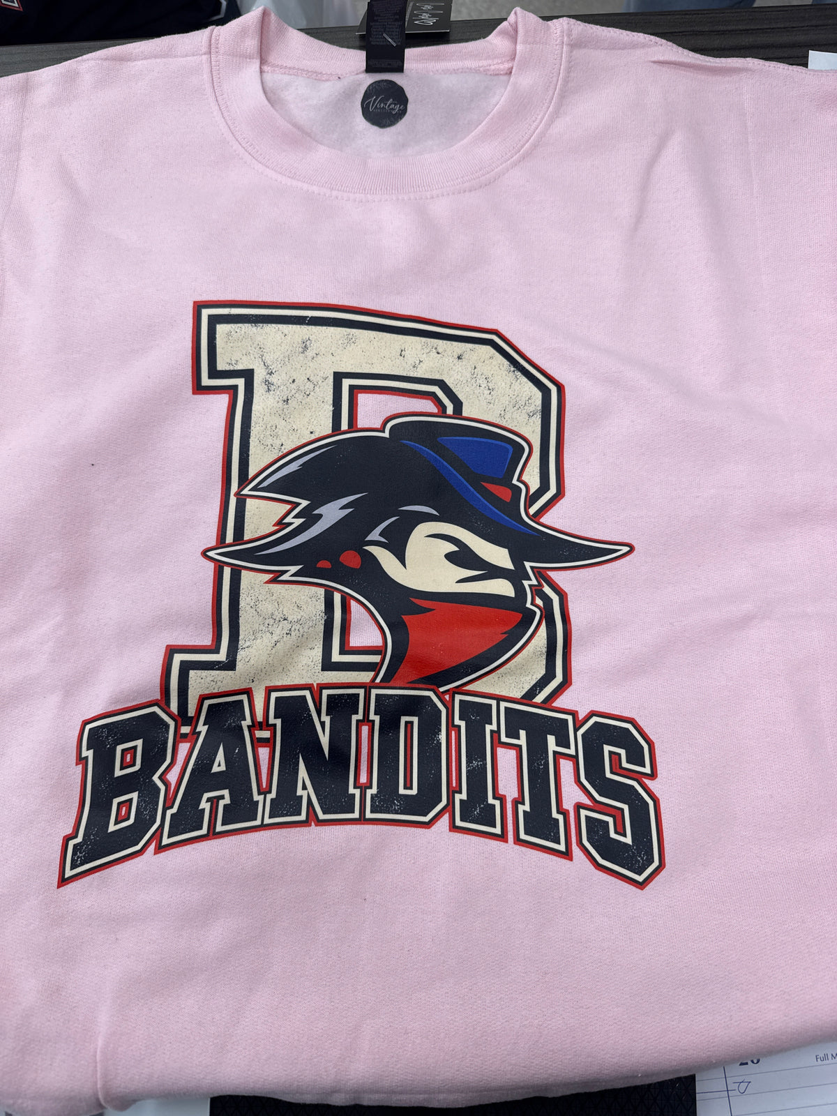 Bandits Adult Pink Crewneck